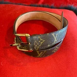 Louis Vuitton Ellipse Do Mono belt, 90C, M6919U Louis Vuitton M6919 Ceinture Ellipse Monogram Canvas Belt  main image 4